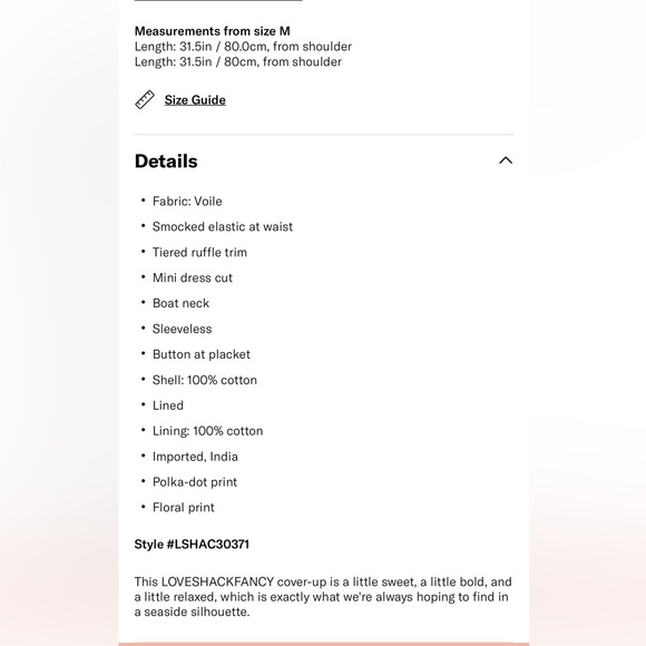 LoveShackFancy Floral Marina White and Pink Sleeveless Dress - Picture 6 of 7